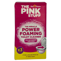 Пінний засіб для очищення унітазів Power Foaming Toilet Cleaner The Pink Stuff Star Drops 3*100g