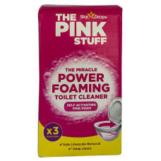 Пінний засіб для очищення унітазів Power Foaming Toilet Cleaner The Pink Stuff Star Drops 3*100g