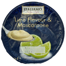 Йогурт зі смаком лайму та маскарпоне Lime Flavour&Maskarpone Italiamo 150g