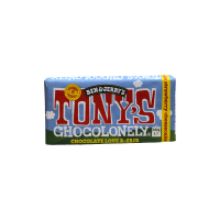 Білий шоколад з дегідратовими шматочками полуниці, печивом та вершковим сиром Tony's Chocolonely 180g
