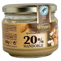 Мигдальна паста Crema spalmabile 20% Mandorle Witor's 220g