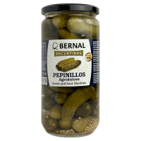 Корнішони кисло-солодкі Bernal Pepinillos 685g