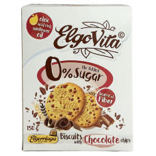 Печиво без цукру з шоколадом ElgoVita Chocolate 150g