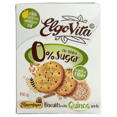 Печиво без цукру з насінням кіноа ElgoVita Chia 150g