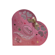 Цукерки у формі серця з білого шоколаду та полуничного крему Erdbeer-Sahne Lindt Lindor 200g