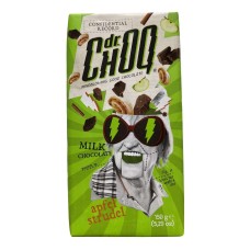 Молочний шоколад зі шматочками яблука та печива Apfel Strudel Dr. Choo 150g
