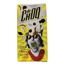 Темний шоколад з бізе, вишнею та чилі Cherry, meringue, chili Dr. Choo 150g