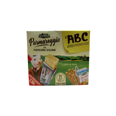Дитячий перекус (снек пармезан, міні грісіні, фруктове п'юре) ABC della merenda Parmareggio Gran Terre