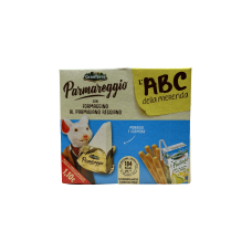 Дитячий перекус плавлений сирок (пармезан, міні грісіні, фруктове п'юре) ABC della merenda Parmareggio Gran Terre