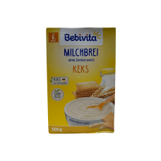 Пшенична молочна манна каша з додаванням печива без цукру Milchbrei Keks Bebivita 500g