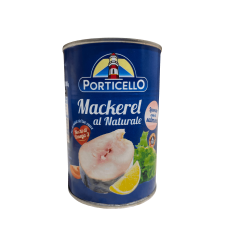 Консервована скумбрія у власному соці Mackerel al Naturale Porticello 425g