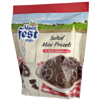 Солені міні-кренделі в темному шоколаді Alpen Fest Style 140g