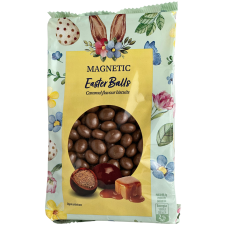 Шоколадні кульки печиво в молочному шоколаді зі смаком карамелі Easter Chokolate Balls Magnetic 260g