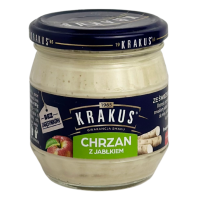 Консервований тертий хрін з яблуком  Krakus 180g