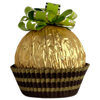 Молочний шоколад зі шматочками фундука у вигляді кулі Ferrero Rocher Grand 125g