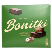 Вафлі з горіховим кремом Wafelki z kremem orzechowym Bonitki 600g