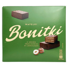 Вафлі з горіховим кремом Wafelki z kremem orzechowym Bonitki 600g