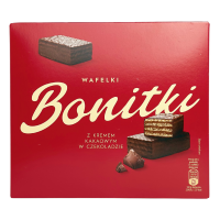 Вафлі з какао-кремом Wafelki z kremem kakaowym Bonitki 600g