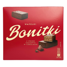 Вафлі з какао-кремом Wafelki z kremem kakaowym Bonitki 600g