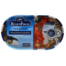 Філе оселедця в овочевому соусі Heringsfilets in Feinscmeckerplatte Rugen Fisch 200g