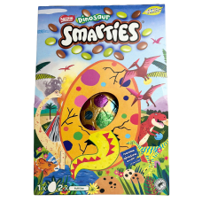 Молочне шокодадне яйце з двома упаковками драже Smarties DinoSaur Nestle 226g