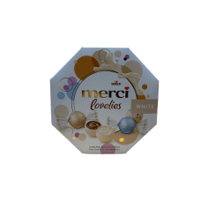 Асорті цукерок в білому шоколаді з кремовою начинкою Merci Lovelies White 185g