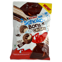 Цукерки з какао-молочним кремом Schoko-Bons Crispy Kinder 22.4g