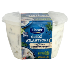 Оселедець в сметанковому соусі Lisner 500g