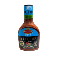 Кетчуп Кето без цукру Keto Ketchup Premium Sycylijski do pizzy Roleski 425g