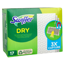 Сухі серветки, запаски для швабри Swiffer Dry 17шт