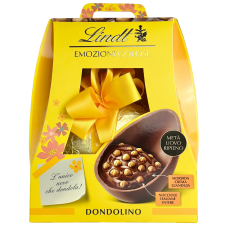 Молочне яйце з цільним фундуком та шоколадним кремом Lindt Emozioni Golose Dondolino 700g