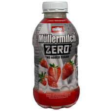 Молочний напій без цукру зі смаком полуниці Mullermilch Muller 400ml