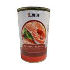 М'ясо кети у власному соці в жб Ketalachs Steaks Lemberg 418g