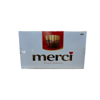 Асорті цукерок в молочному шоколаді з кремовою начинкою Merci 400g