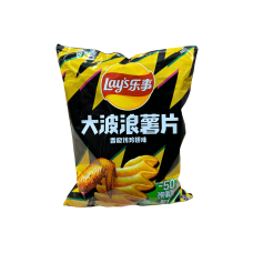 Картопляні чіпси зі смаком хрустких курячих крелець Lay's Big Wave 70g