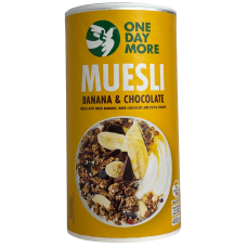 Мюслі з бананом та шоколадом Muesli Bsnana&Chocolate One Day More 400g