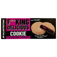 Печиво шоколадне без цукру з джемом в арахісовій пасті Fit King Delicious Allnutrition 128g