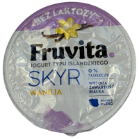 Йогурт без лактози з ванільним смаком Skyr Fruvita 150g