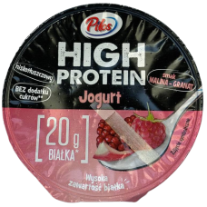 Протеїновий йогурт без цукру малина-гранат Pilos 200g