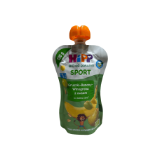 Дитяче фруктове пюре без цукру груша-банан-виноград-овес Sport Hipp 120g