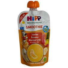 Дитяче фруктове смузі без цукру яблуко-банан-мандарин Smoothie 100% owocowy Hipp 120g