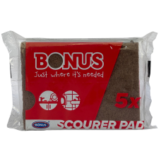 Губка для нержавіючої сталі Bonus Scoeber Pad 5шт