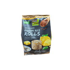 Міні-хлібці з коричневого рису зі смаком італійського сиру Brown rise Rolls Italian Cheese&Olive Oil Rise UP! 50g