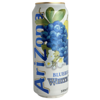 Білий холодний чай зі смаком груші та чорниці в жб White Tea Blueberry AriZona 500ml