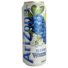 Білий холодний чай зі смаком груші та чорниці в жб White Tea Blueberry AriZona 500ml