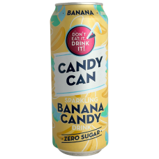Газований напій зі смаком банана без цукру Sparkling Banana Candy Drink Candy Can 500ml