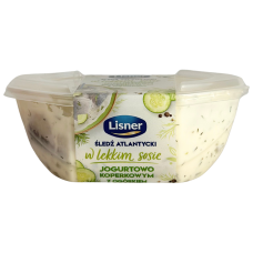 Оселедець в соусі йогурт, кріп та огірок Lisner 280g