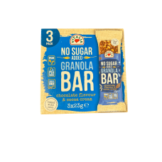 Батончики гранола зі смаком шоколаду та какао-кремовою глазур'ю без цукру Granola Bar Vitalia 3*23g