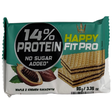 Вафлі без цукру протеїнові з какао-кремом Happy Fit Pro 95g