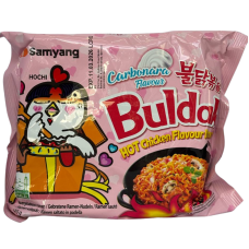 Локшина рамен зі смаком карбонара Buldak Hot Chicken Flavor Ramen Karbonara Samyang 130g